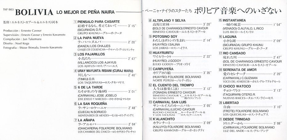 JA815●ペーニャ・ナイラのスターたち「ボリビア音楽へのいざない」CD /ボリビア_画像3