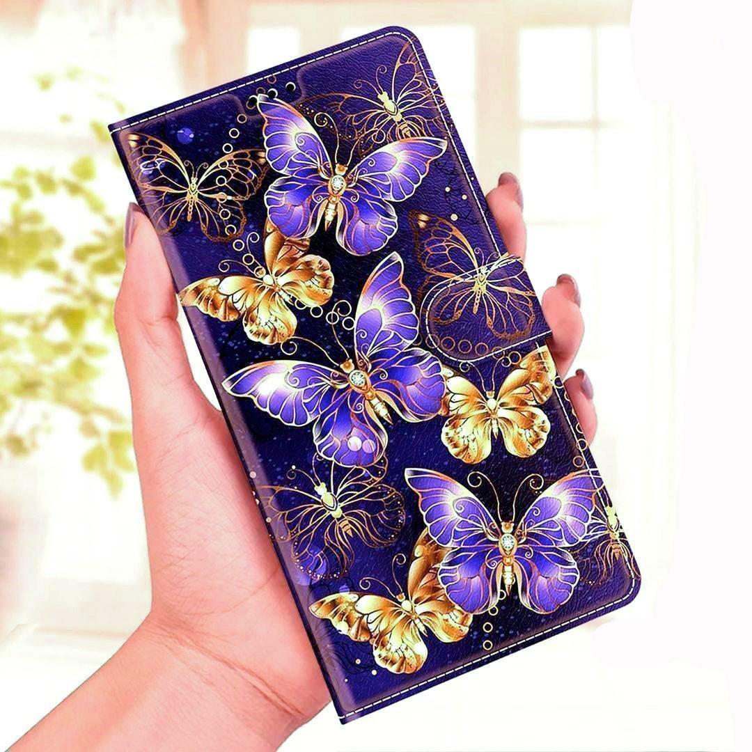 iPhone15　手帳型　スマホケース　蝶々　美しい金の蝶　カード入　耐衝撃_画像3