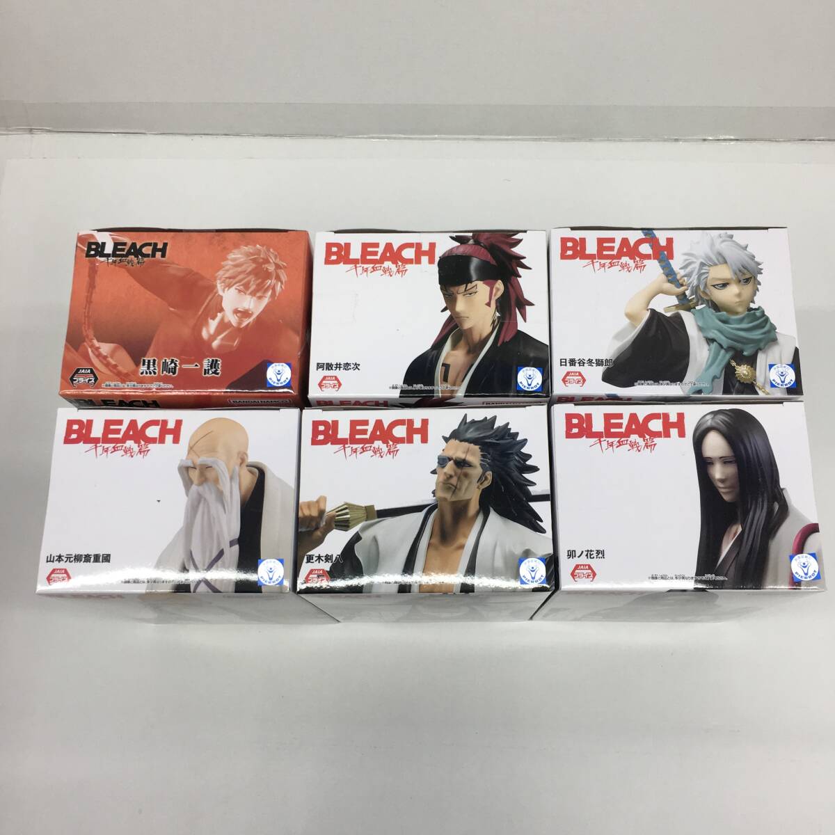 △【T837】未開封品 バンダイ『BLEACH 千年血戦篇 フィギュア 6体セット ブリーチ 黒崎一護 阿散井恋次 日番谷冬獅郎 他』△の画像5