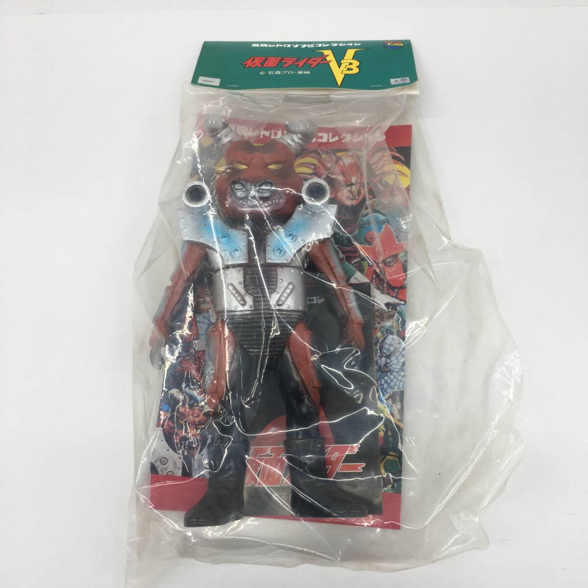 △【T856】未開封品 メディコムトイ　東映レトロソフビコレクション　仮面ライダーV3　タイホウバッファロー　△_画像1