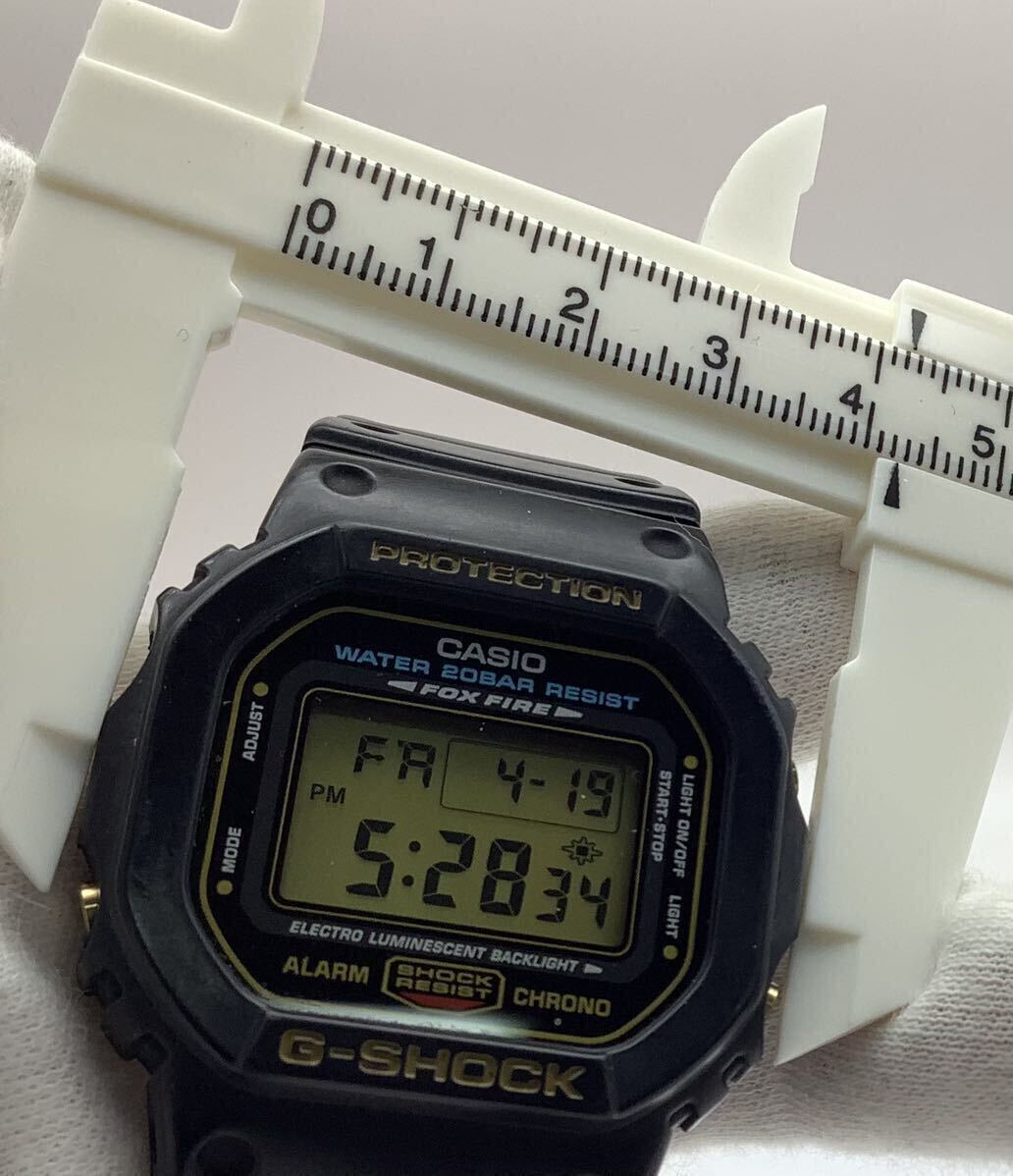 74 稼働品 CASIO カシオ G-SHOCK Gショック DW-5600E ブラック 黒 メンズ腕時計 ケース付の画像6