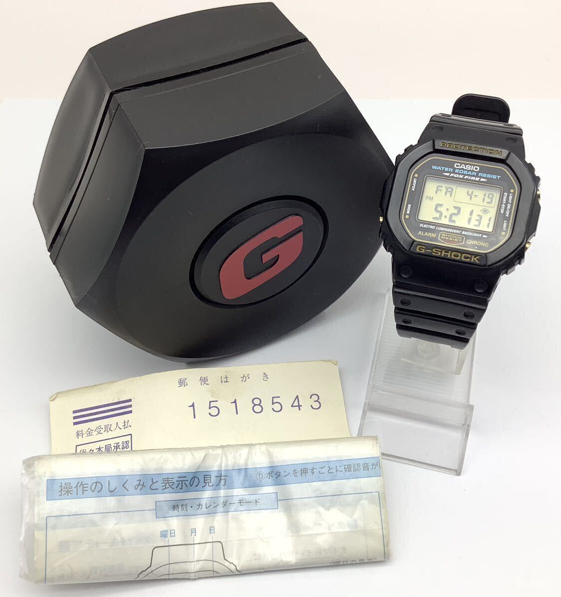 74 稼働品 CASIO カシオ G-SHOCK Gショック DW-5600E ブラック 黒 メンズ腕時計 ケース付の画像1