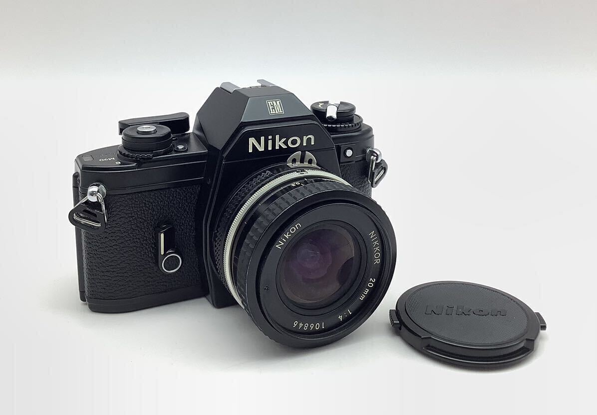 ④ ジャンク Nikon ニコン EM 一眼レフ フィルムカメラ / レンズ Nikon NIKKOR 20mm 1:4_画像1