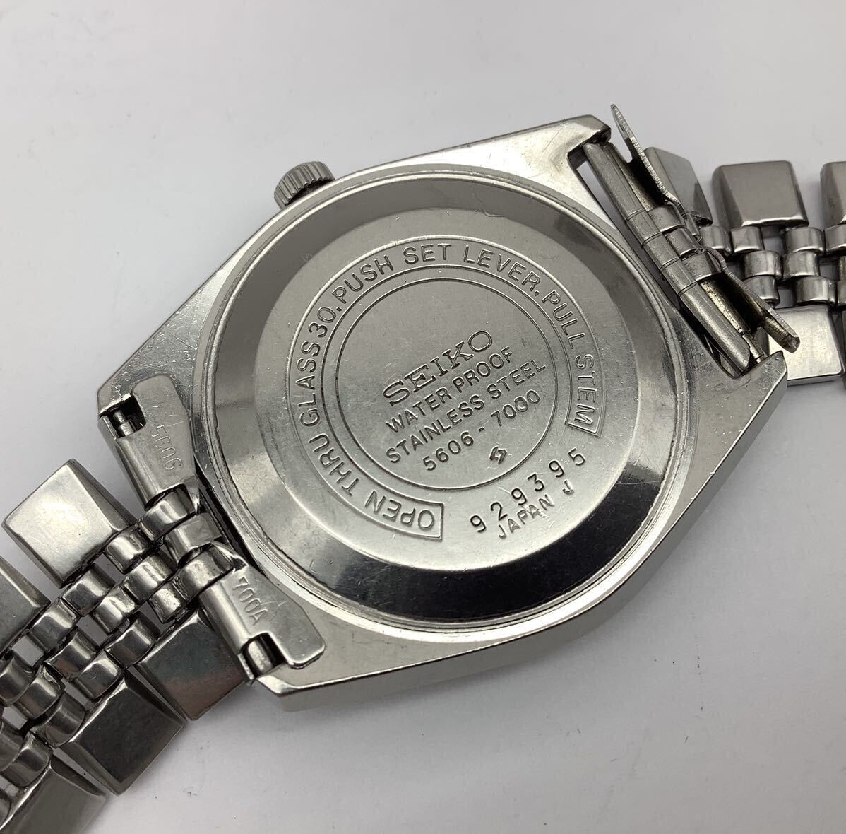 ⑪ ジャンク SEIKO セイコー 5606-7000 LM LORD MATIC ロードマチック 23石 自動巻 デイデイト メンズ腕時計 不動_画像6