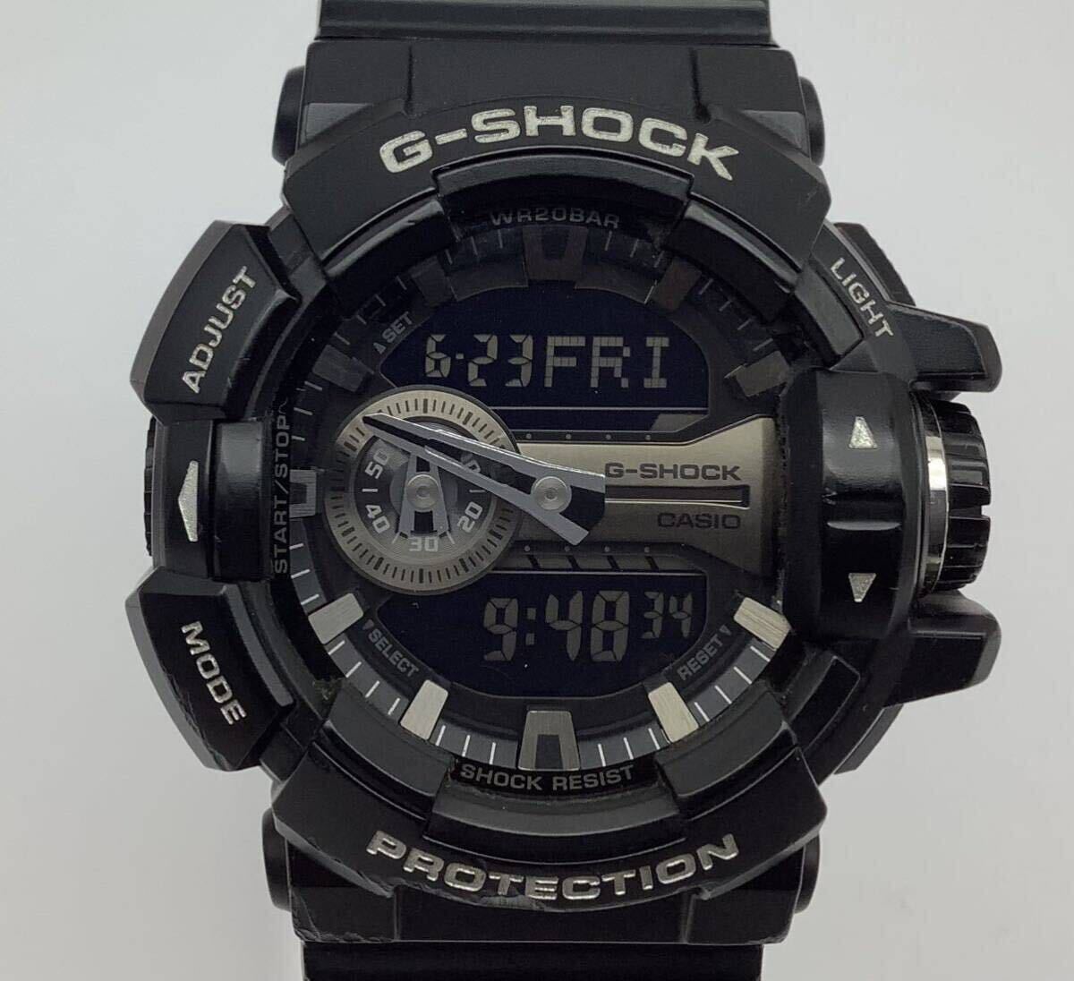 75 稼働品 CASIO カシオ G-SHOCK Gショック GA-400GB ブラック 黒 メンズ腕時計 の画像1