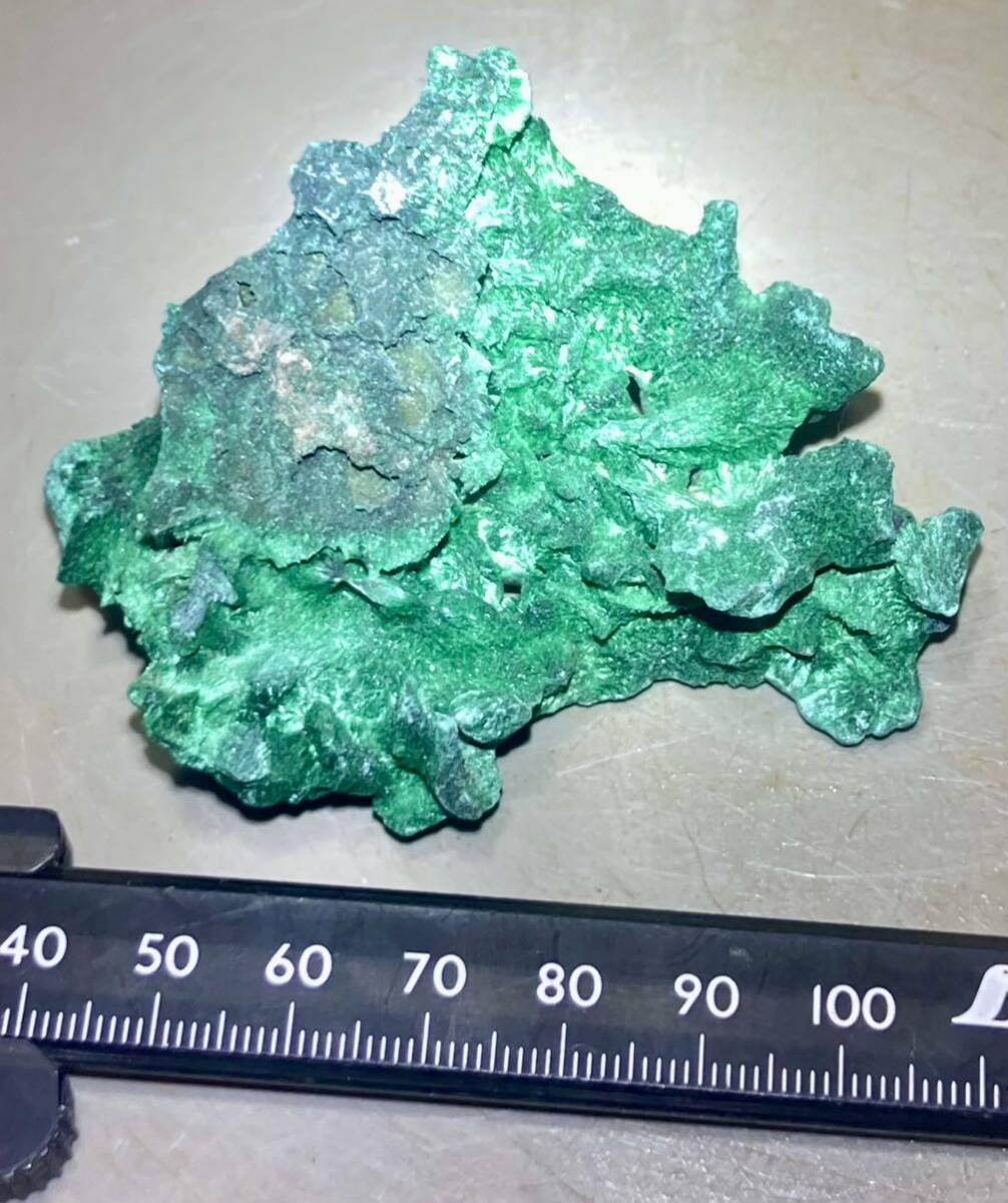 コンゴ産天然ベルベットマラカイト結晶77.88g［孔雀石］綺麗^ ^激レア石^ ^の画像7