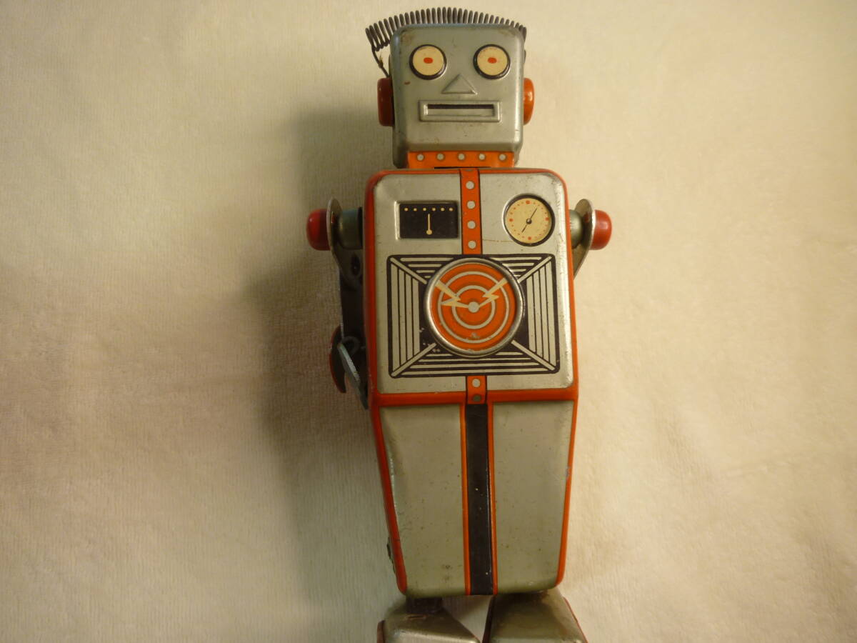  Yonezawa tin plate robot mechanical robot MECHANICAL ROBOT Yonezawa toy defect have Showa Retro 