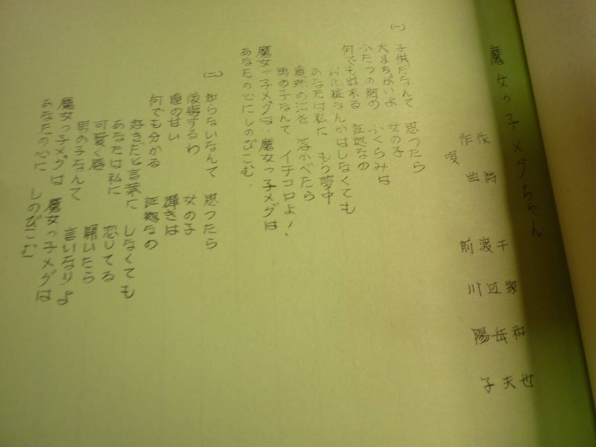 魔女っ子メグちゃん　原作 ひろみプロ ／ 成田マキホ　１９７４年放映　２冊です！　検 ・ セル画　原画　レイアウト　設定資料　貴重_画像4