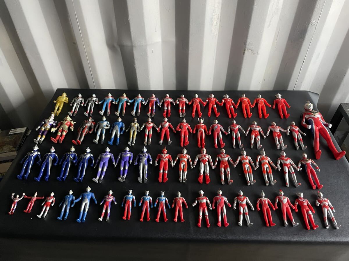 中古品☆ウルトラマン ソフビ フィギュア 人形 大量セット まとめ売り 当時物 おもちゃ _画像1