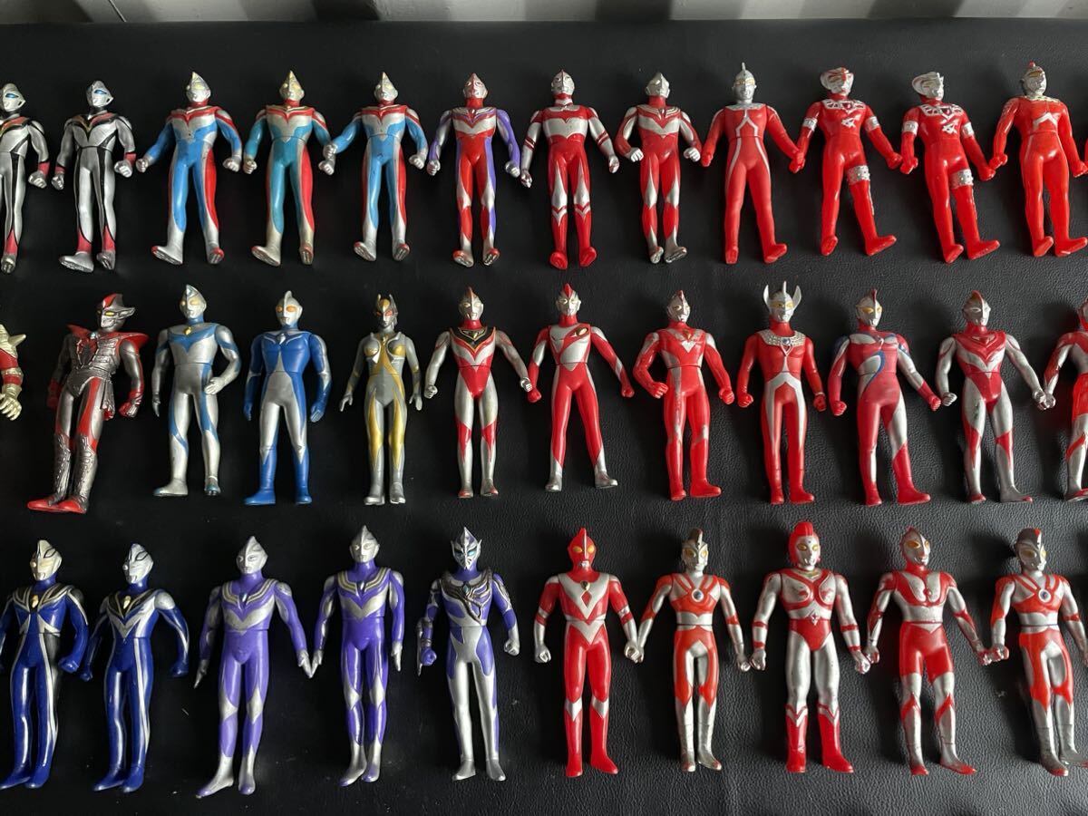 中古品☆ウルトラマン ソフビ フィギュア 人形 大量セット まとめ売り 当時物 おもちゃ _画像3