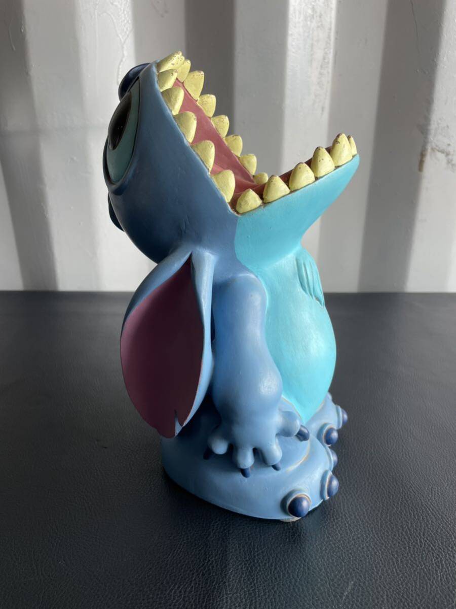 中古品☆陶器 置物 リロ＆スティッチ Lilo & Stitch 傘立て 小物入れ 鉢 花瓶 ビッグフィギュア エイリアン試作品 ディズニー Disney TDL_画像3