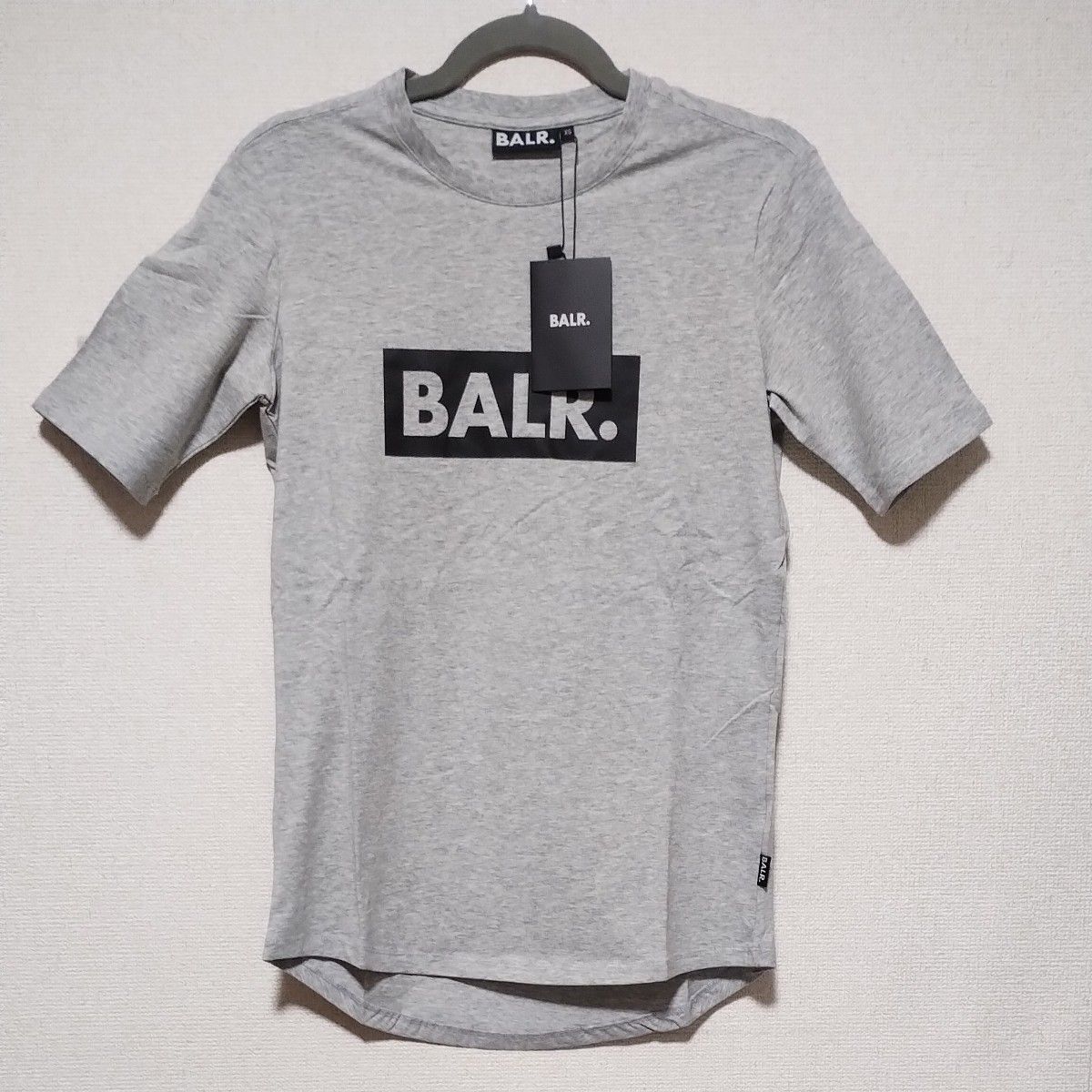 [値下げ]【タグ付 未使用】BALR. ボーラー ボックスロゴ Tシャツ  XSサイズ(日本サイズS相当) グレー