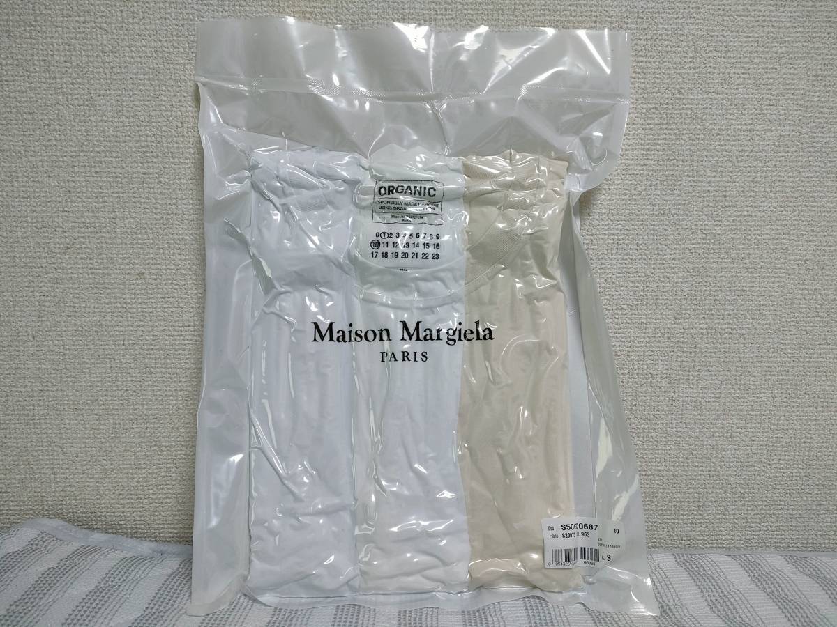 【正規品・定価72600円】Maison Margiela パックTシャツ 3枚組 Sサイズ S50GC0687 S2397★メゾンマルジェラ 3PACK T-SHIRT マルタン_画像1