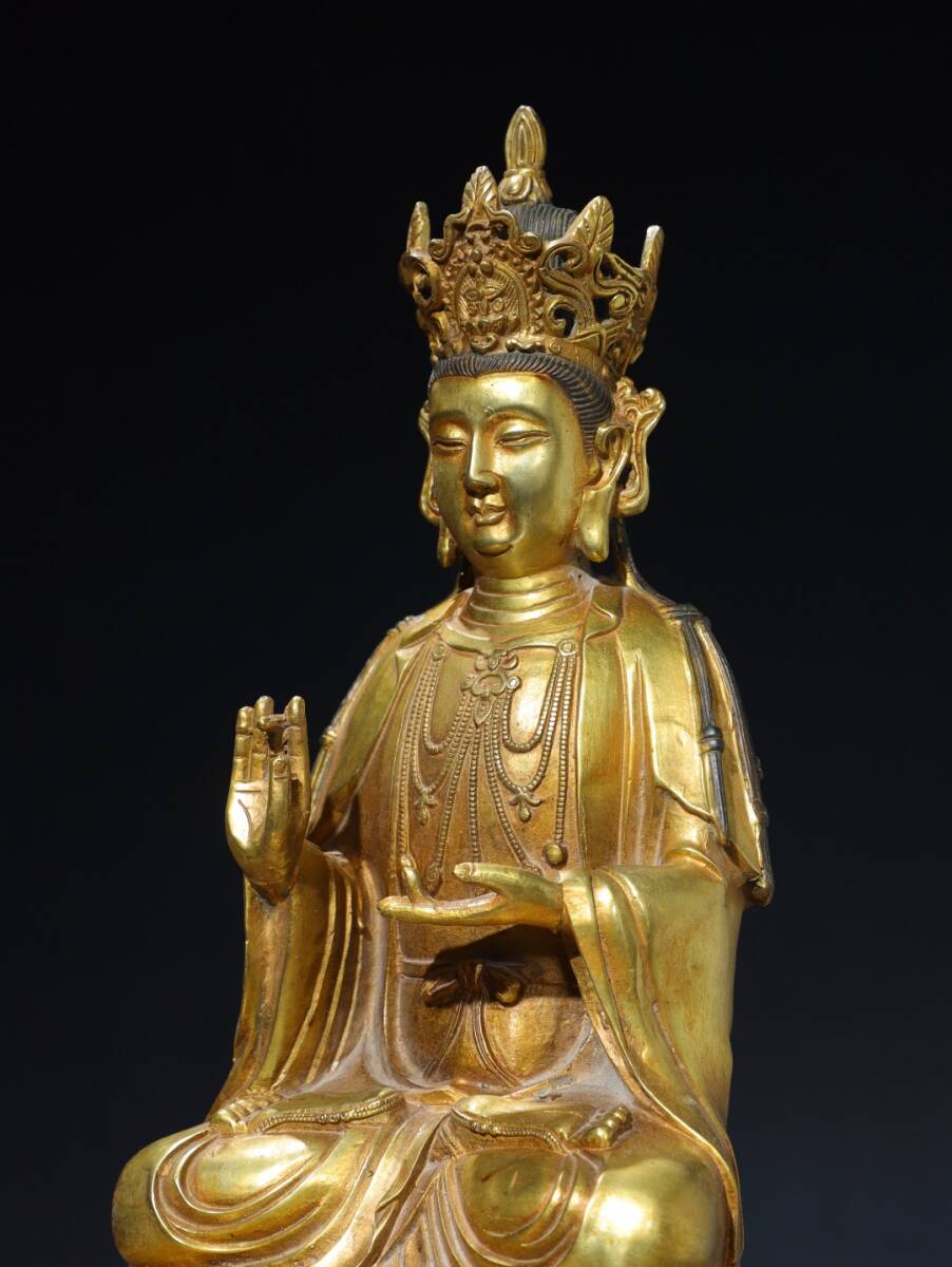 蔵友館蔵品・銅製・寶石嵌・描金・彩繪・現巴仏】・希少珍品 蔵友館蔵品・銅製・寶石嵌・描金・彩繪・現巴仏】・希少珍品
