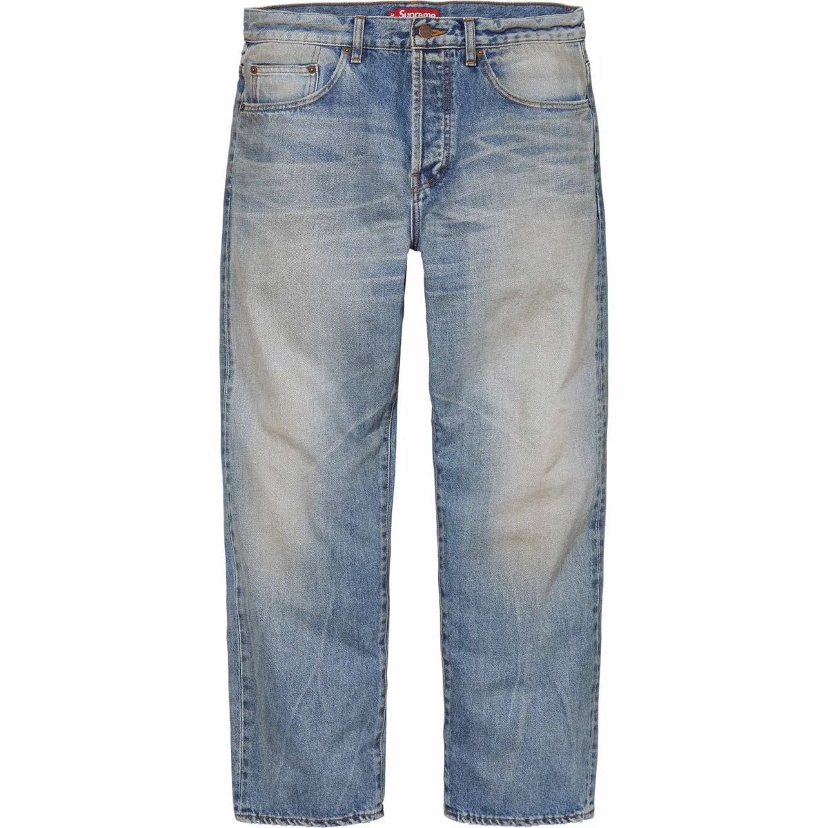 【新品未着用】Supreme Distressed Loose Fit Selvedge Jean 36 24SS