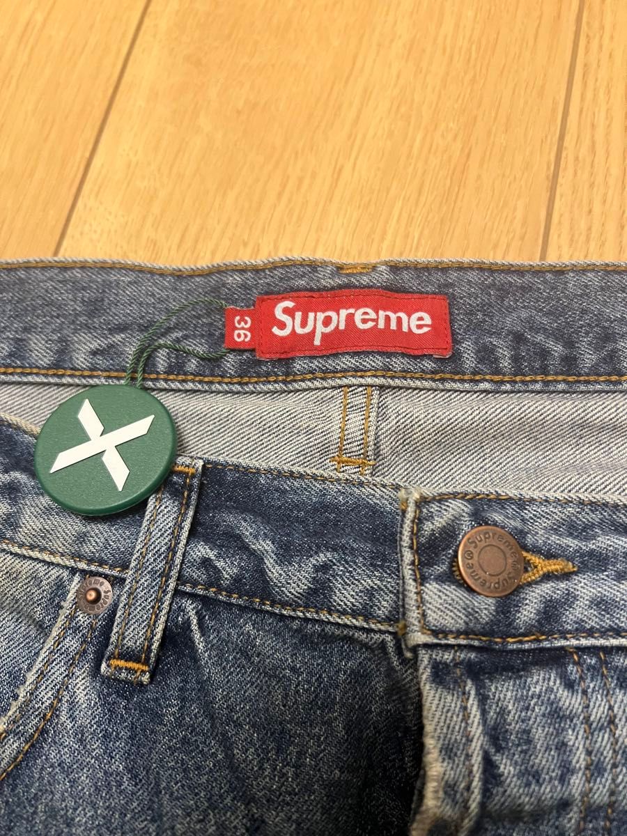 【新品未着用】Supreme Distressed Loose Fit Selvedge Jean 36 24SS