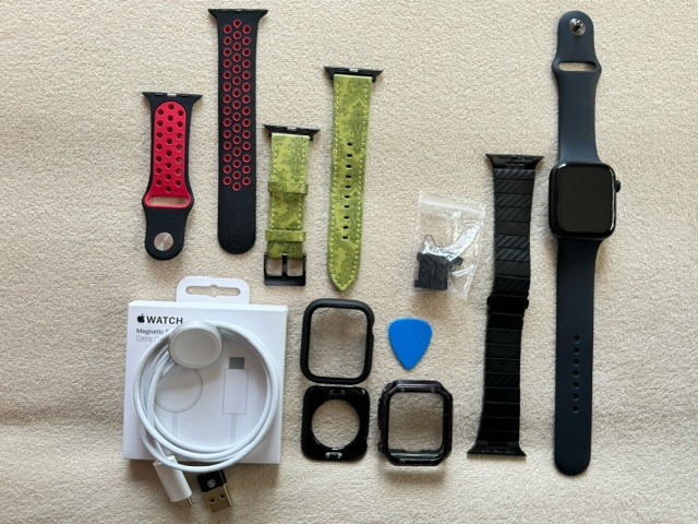 【Apple Watch】Series 8 45mm GPS+Cellularモデル アルミニウム / ミッドナイトの画像1