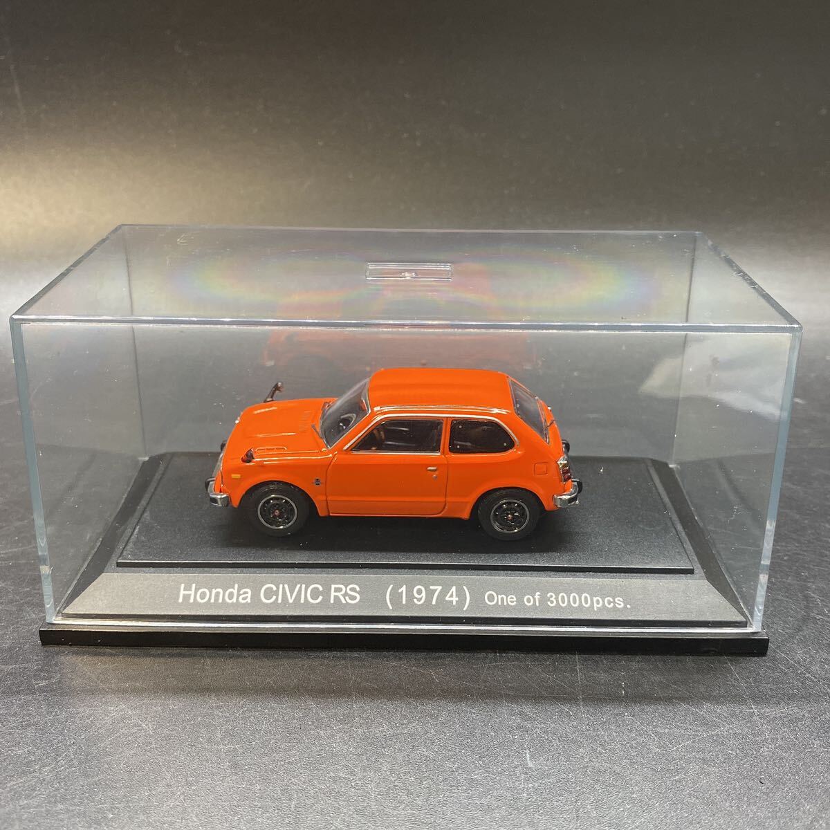 EBBRO エブロ 1/43 ホンダ シビック RS 1974 オレンジ Honda CIVIC ミニカー 中古 稀少 レア 現状品の画像3