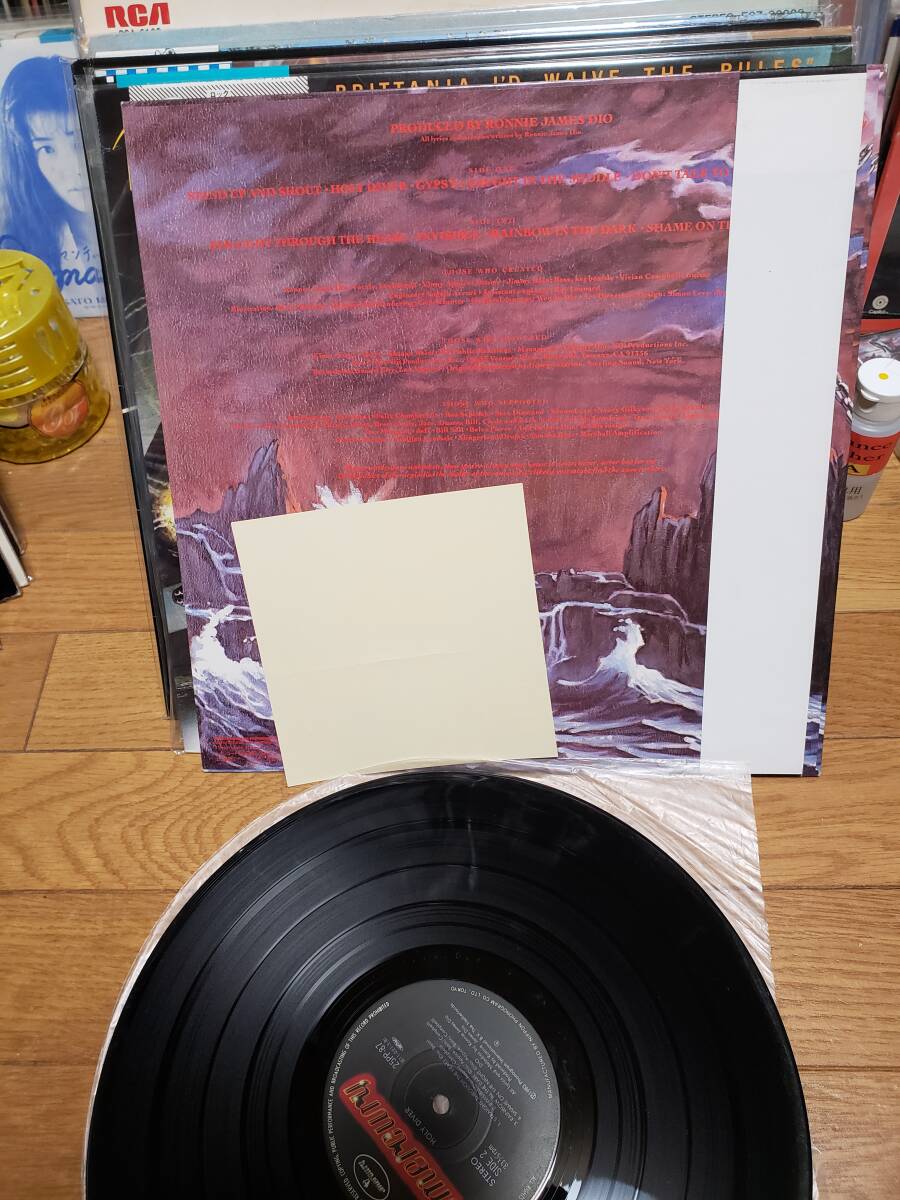 Dio ディオ LP 盤美 メタル ステッカー付き ホーリィ ダイヴァー(情念の炎) holy diverの画像2
