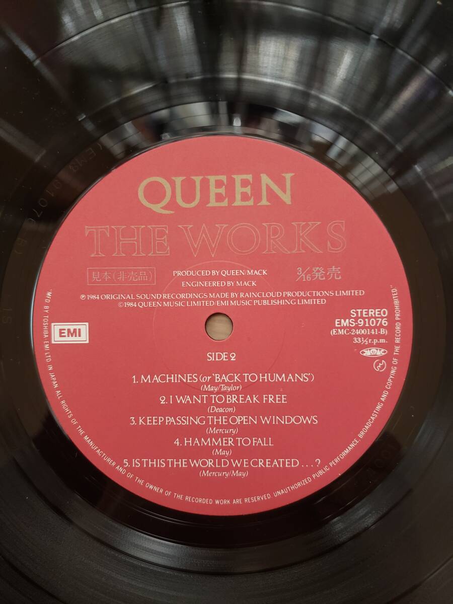 QUEEN クイーン　LP見本盤　WORKS/ワークス　まとめ買いがお得に_画像3