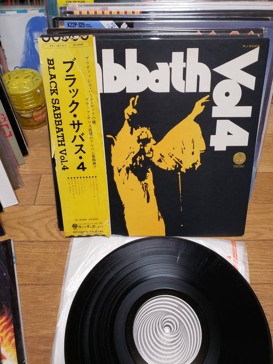 BLACK SABBATH ブラック　サバス Vol.4 LP　盤美　帯壊滅_画像1