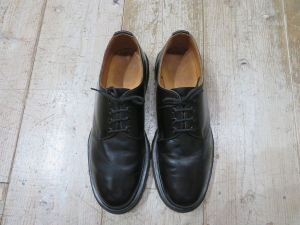 [USED/ Vintage ] Britain made Hawkins × Dr. Martens 4 hole shoes black UK9/27.5cm for searching = Dr.Martens×HAWKINS/E0414