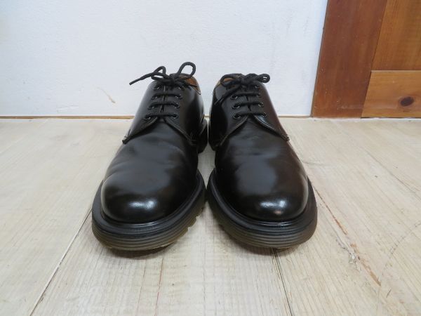[USED/ Vintage ] Britain made Hawkins × Dr. Martens 4 hole shoes black UK9/27.5cm for searching = Dr.Martens×HAWKINS/E0414