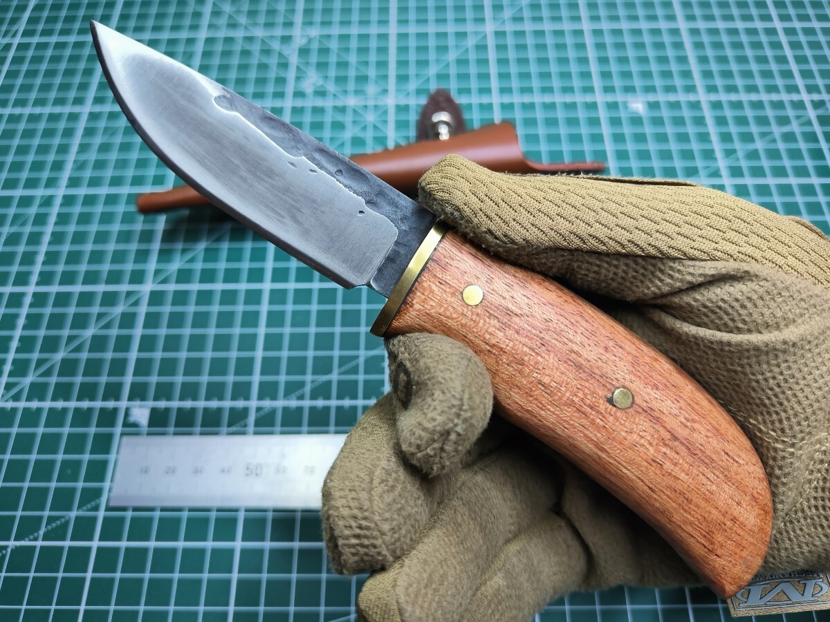 狩猟ナイフ　サバイバルナイフ　ハンティングナイフ　5Cr15鋼　シース付き　アウトドア_画像2