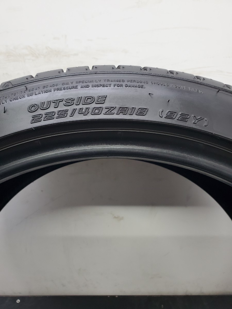 225/40R18 ラジアル 夏タイヤ サマータイヤ 2本 ファルケン AZENIS アゼニス FK510 バリ溝 深溝 21年式 送料無料 T1101_画像6