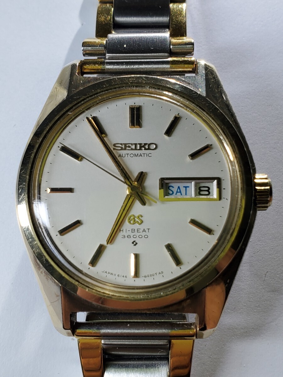 SEIKO/セイコー /グランドセイコー/ハイビート.36000/自動巻き/6146-8000/腕時計/シルバー文字盤/稼働品_画像6