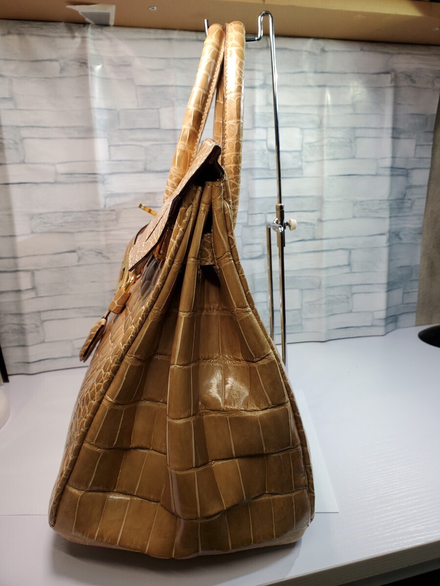 オーダーメイド シャイニークロコ        イタリア製 ハンドバッグの画像2