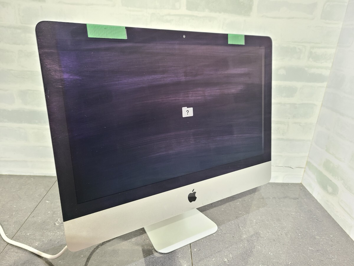 【ジャンク品】管1A82 Apple iMac デスクトップA1418 21.5インチ CPU不明、HDD不明、メモリー不明、通電OK_画像1