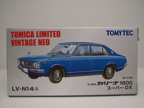TOMYTEC / TLV 1/64 LV-N14a トヨタ カリーナ 1600 スーパーDX 希少美品_パッケージ