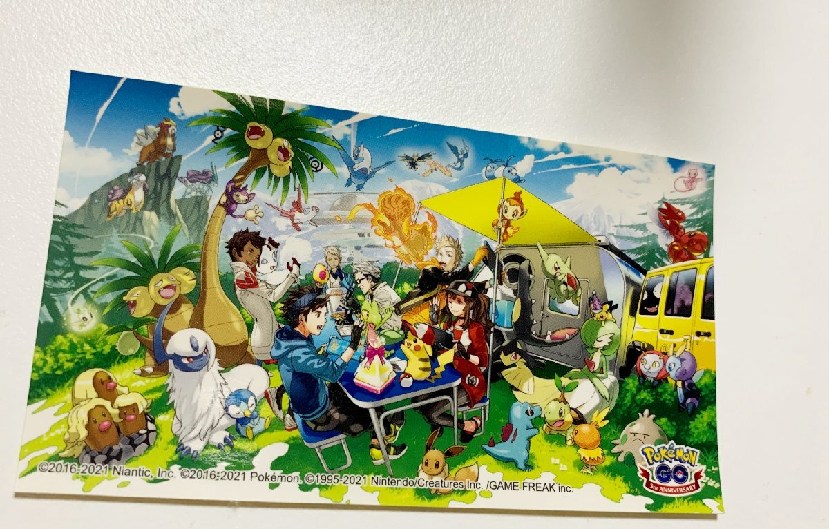 ポケモンGO 5周年記念 ステッカー Pokemon ポケモン_画像1