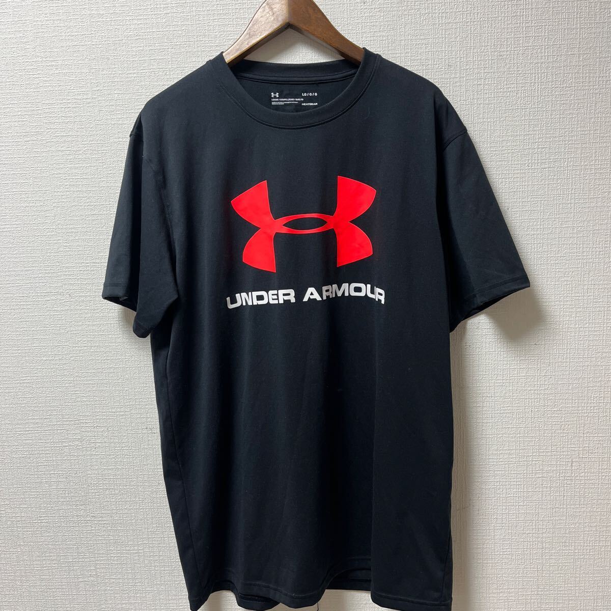 UNDER ARMOUR アンダーアーマー Tシャツ 半袖 LGサイズ ブラック ポリエステルの画像1