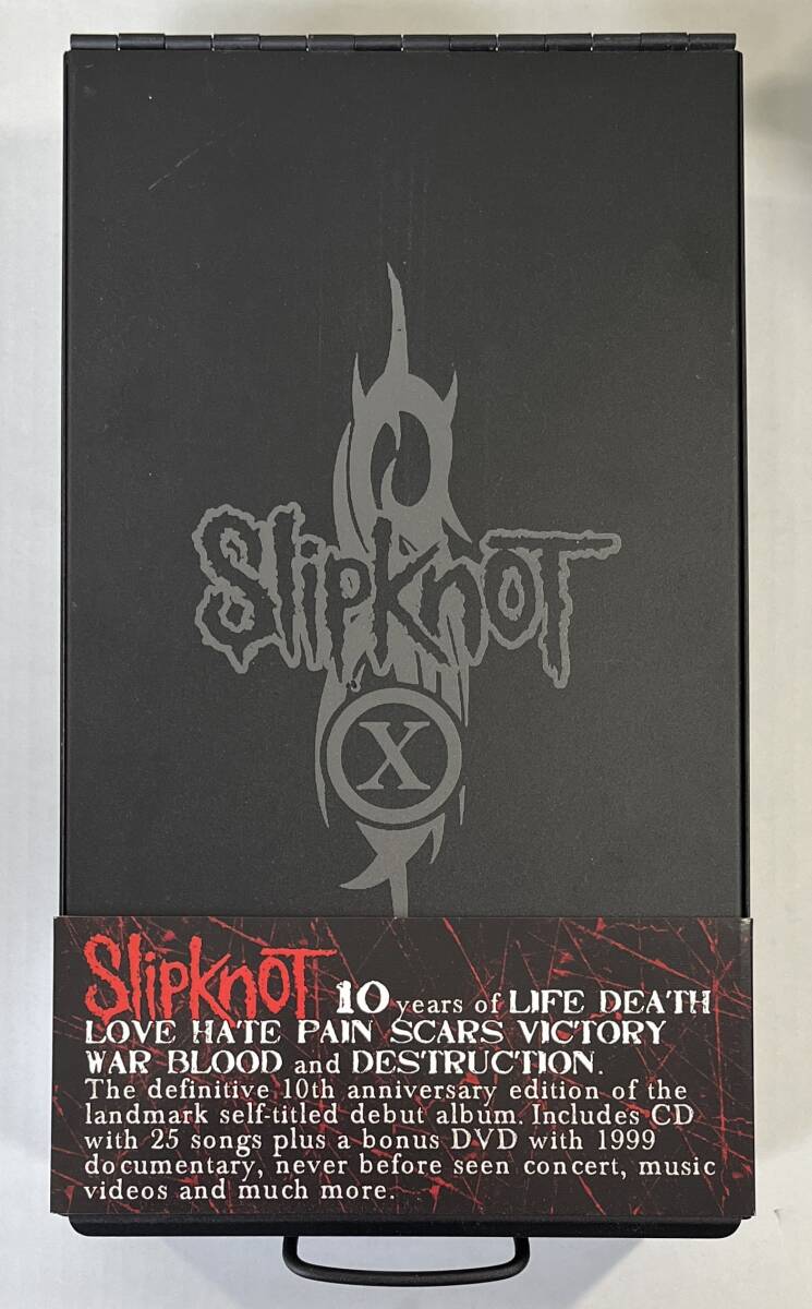 M6229◆SLIPKNOT◆10TH ANNIVERSARY EDITION DELUXE BOX SET(1CD+1DVD+Tシャツ)輸入盤/デビューアルバム_画像1