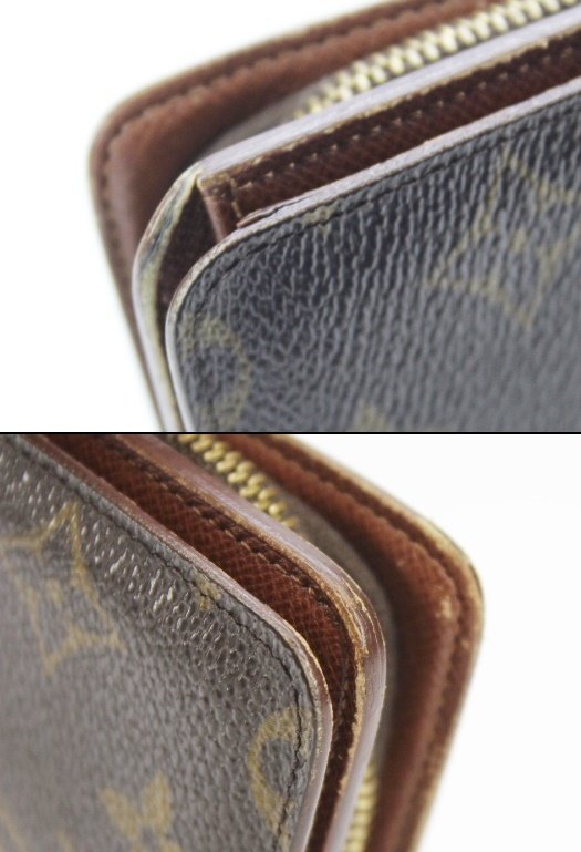 [中古]LOUIS VUITTON ルイヴィトン M61207 モノグラム ポルト パピエ・ジップ 二つ折り財布の画像4