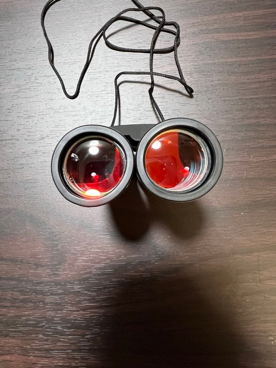 ３個双眼鏡12×30光学赤いフィルムミニ防水ナイトビジョンポータブル望遠鏡適