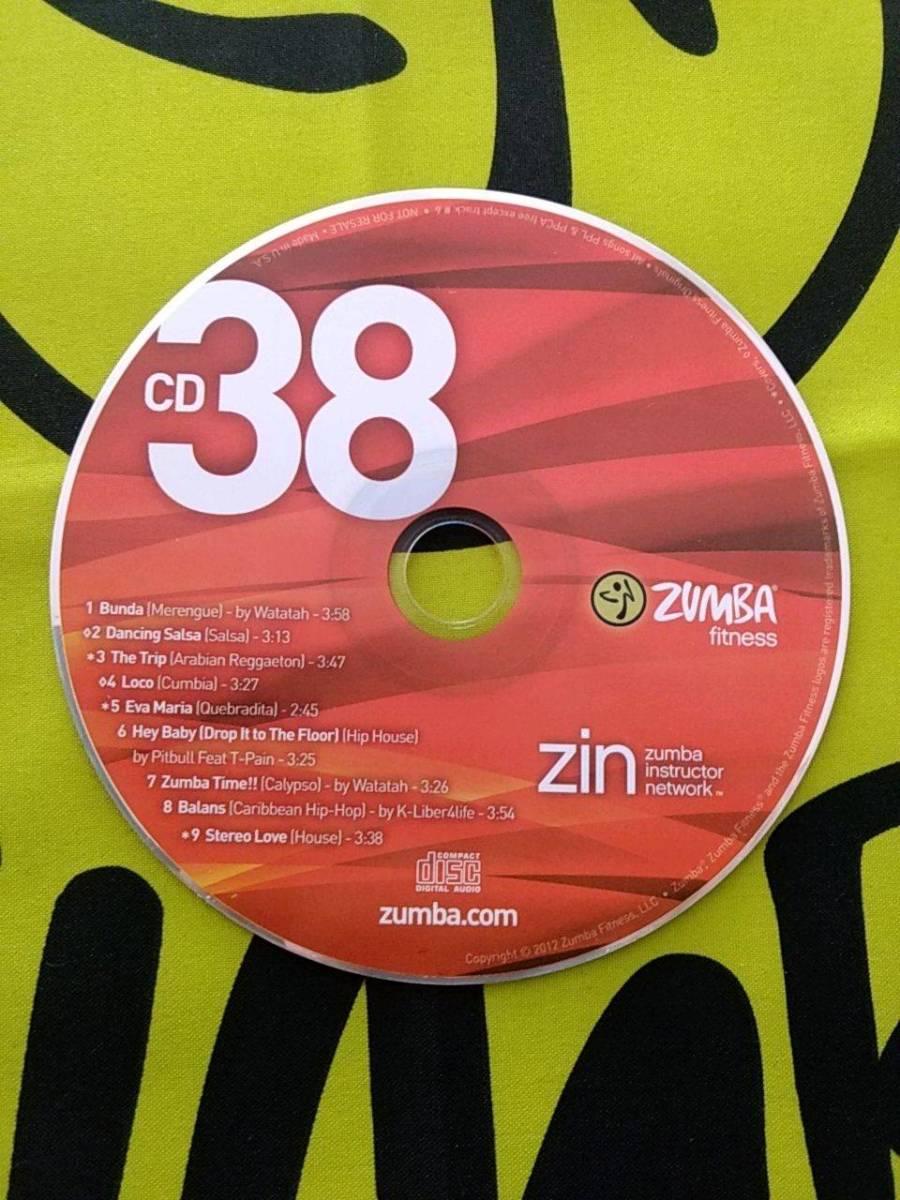 即決　ZUMBA　ズンバ　ZIN38　DVD　＆　CD　インストラクター専用