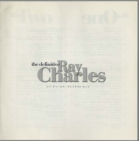 ★Ray Charles レイ・チャールズ｜The Definitive Ray Charles｜2CD｜輸入盤｜Mess Around/Georgia On My Mind｜8122 73556-2｜2001年_画像6