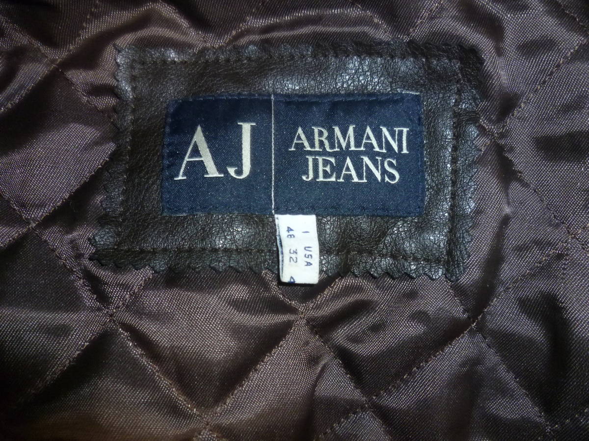 Armani ジーンズ AJ ライダースジャケット_画像8