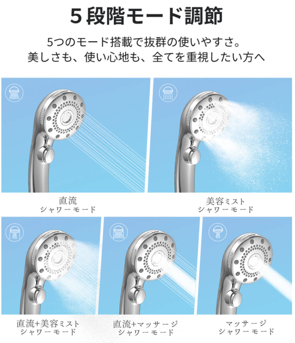 新品Talaro マイクロナノバブル シャワーヘッドの画像2