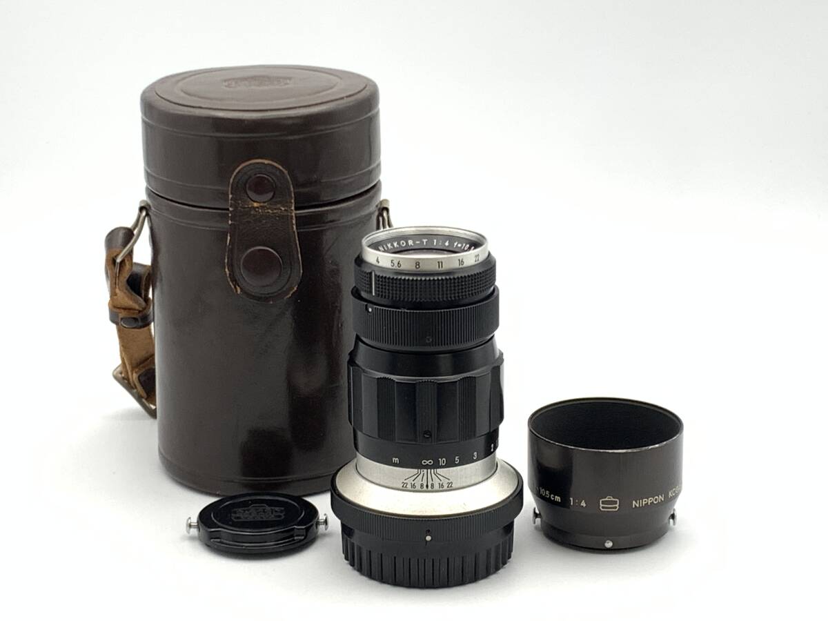 Nikon Nippon Kogaku NIKKOR-T 10.5cm 105mm f4 中望遠レンズ マウンテンニッコール Fマウントの画像1