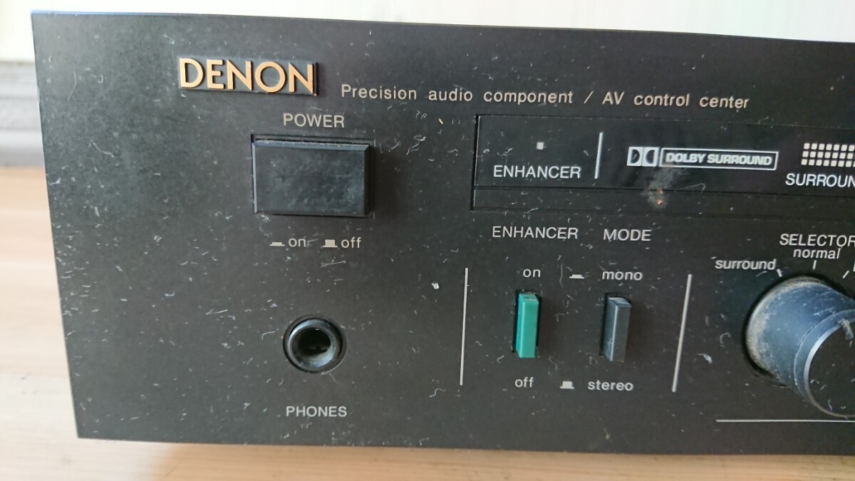 [DENON]MODEL NO.AVC-300 dolby Surround AV amplifier electrification verification settled Japan Colombia 