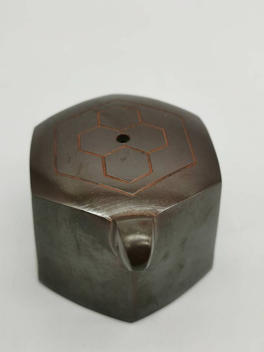 0041801茶道具 銅製 金属工芸 鋳銅 美術 芸術 