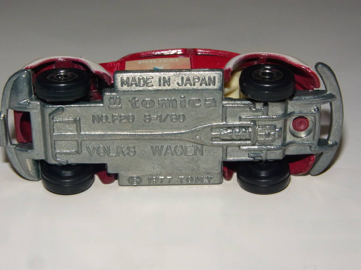 トミカ F20  VOLKS WAGEN ポリスカー 1977年 JAPANの画像5