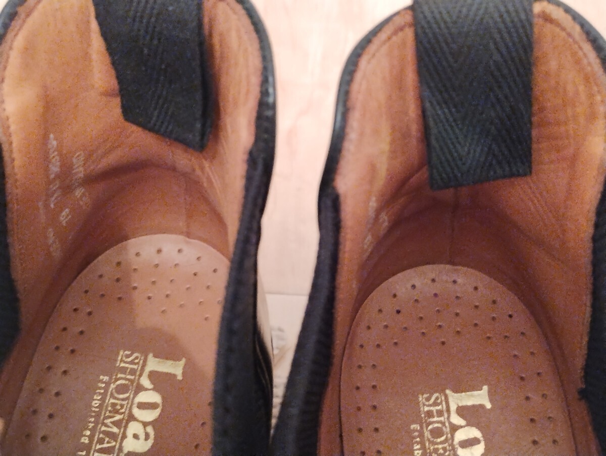 減り少 ローク サイドゴアブーツ 黒 UK 7.5 26.0 F 英国製 ビンテージ 革靴 靴 イギリス製_画像9