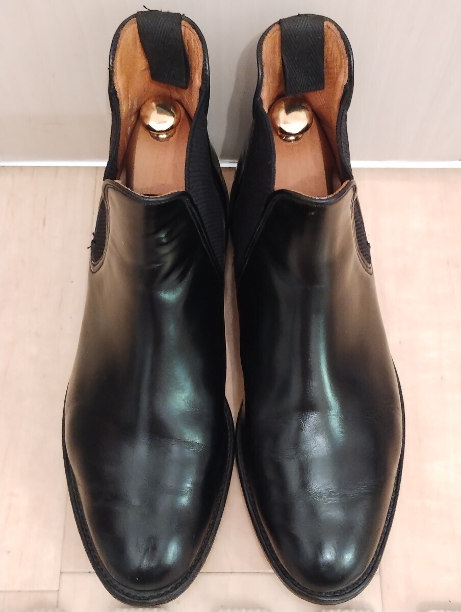 減り少 ローク サイドゴアブーツ 黒 UK 7.5 26.0 F 英国製 ビンテージ 革靴 靴 イギリス製_画像6