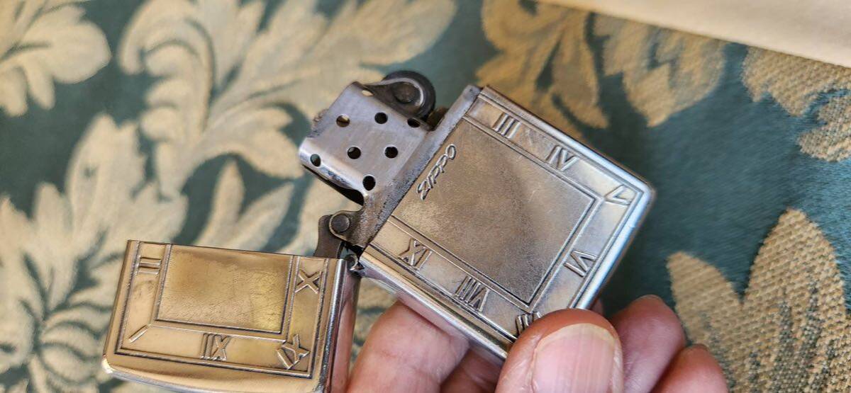 ZIPPO ジッポー オイルライター シルバーカラー ローマ数字_画像3