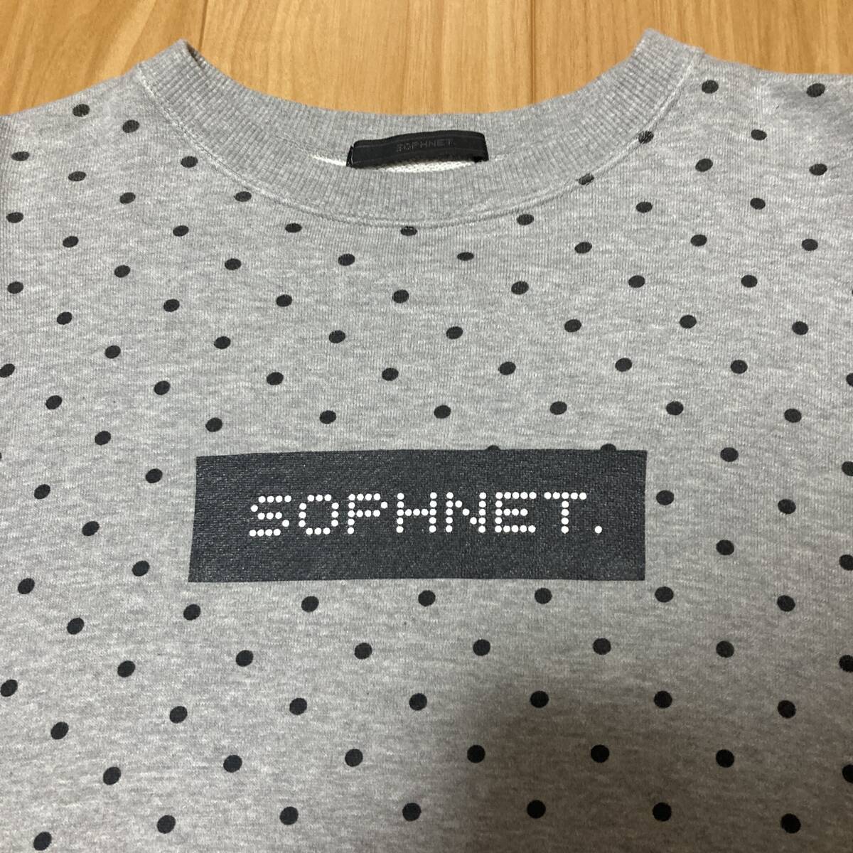 ■美品 正規品■SOPHNET. ドット柄 スウエット シャツ■S■2019SS■SOPH. ソフネット ソフ■SOPH-190112■POLKA DOT CREW NECK SWEAT■_画像3